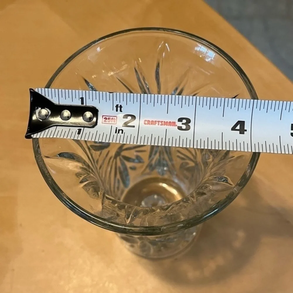 Vintage 1991 FTD Glass Vase Starburst Pattern - Picture 12 of 14